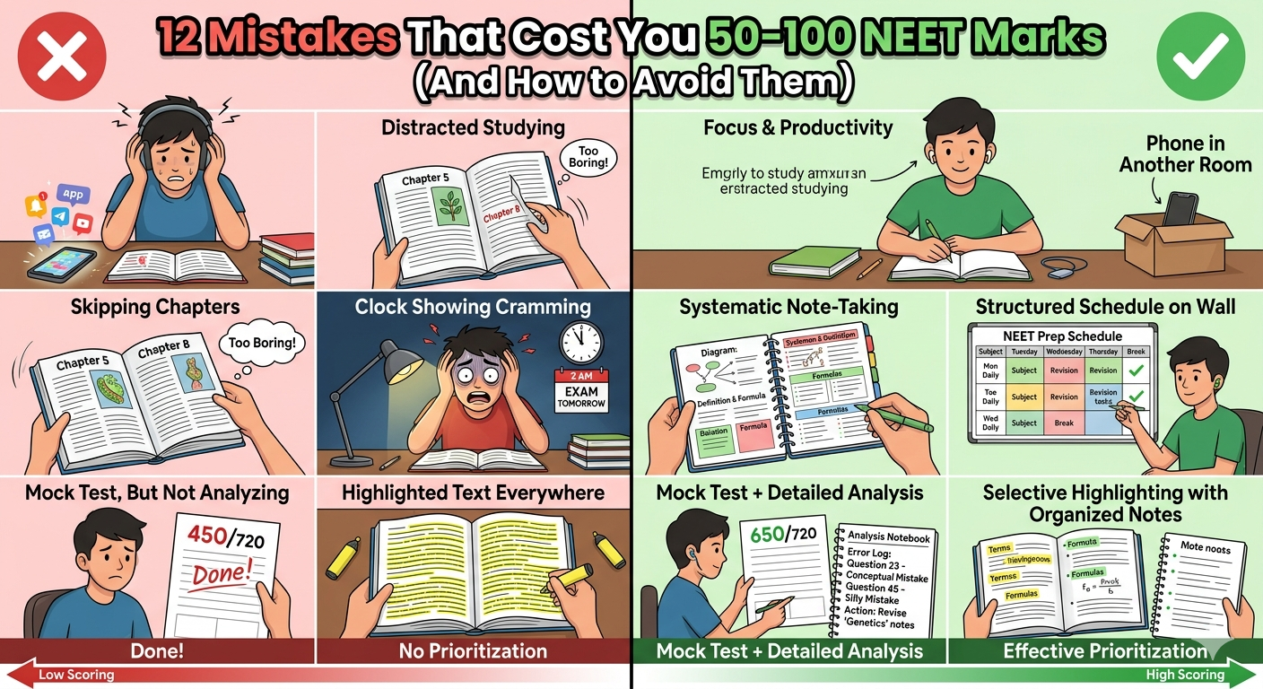 Common Mistakes That Cost Students Marks in NEET