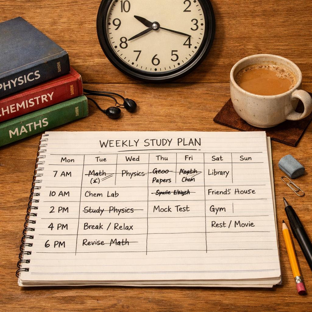 How to Create a JEE Study Timetable You Can Actually Follow