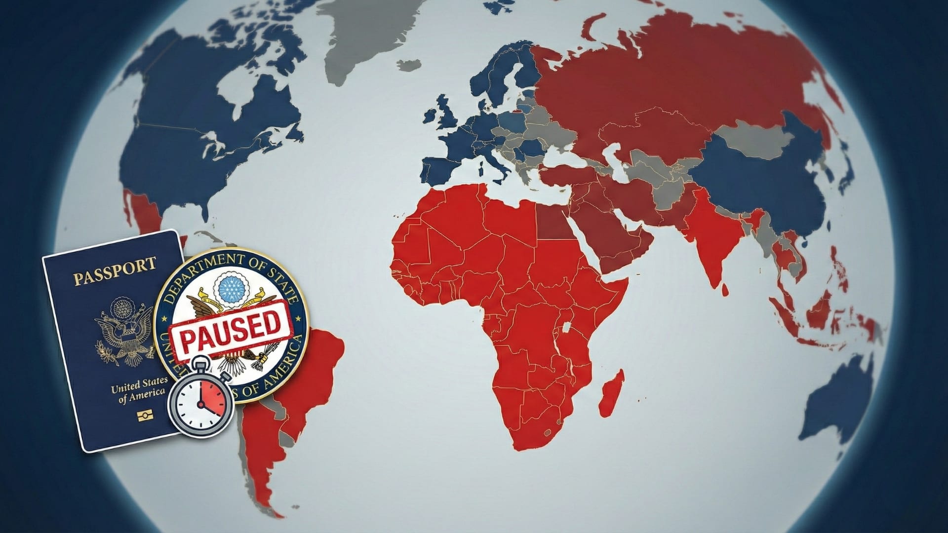 The U.S. has put immigrant visas on hold for 75 countries for an indefinite period of time. Here's what you need to know.