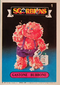 album sticker GASTONE BUBBONE, no. 1 — Sgorbions serie 1