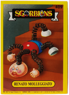 album sticker RENATO MOLLEGGIATO, no. 409 — Sgorbions serie 2