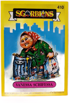 album sticker VANESSA SCHIFESSA, no. 410 — Sgorbions serie 2