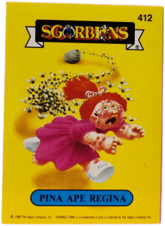 album sticker PINA APE REGINA, no. 412 — Sgorbions serie 2