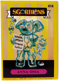 album sticker ANNA OSSA, no. 414 — Sgorbions serie 2