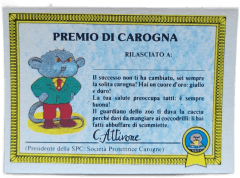 retro PREMIO DI CAROGNA — Sgorbions serie 1