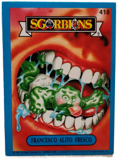 album sticker FRANCESCO ALITO FRESCO, no. 418 — Sgorbions serie 3