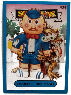 album sticker DAMIANO DISUMANO, no. 434 — Sgorbions serie 3