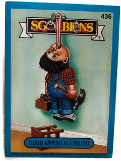 album sticker DODO APPESO AL CHIODO, no. 436 — Sgorbions serie 3