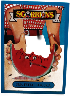 album sticker URIA FETTA D'ANGURIA, no. 437 — Sgorbions serie 3