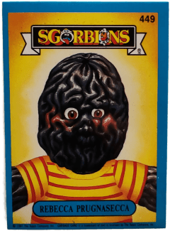 album sticker REBECCA PRUGNASECCA, no. 449 — Sgorbions serie 3