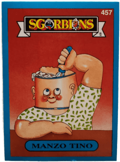 album sticker MANZO TINO, no. 457 — Sgorbions serie 3