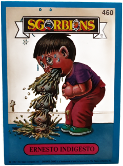 album sticker ERNESTO INDIGESTO, no. 460 — Sgorbions serie 3