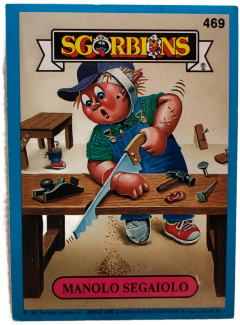 album sticker MANOLO SEGAIOLO, no. 469 — Sgorbions serie 3