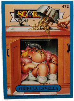 album sticker ORIELLA LAVELLA, no. 472 — Sgorbions serie 3