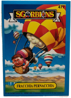 album sticker FRACCHIA PERNACCHIA, no. 477 — Sgorbions serie 3