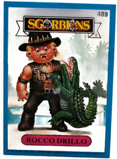 album sticker ROCCO DRILLO, no. 489 — Sgorbions serie 3
