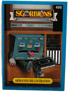 album sticker ARMANDO REGISTRANDO, no. 490 — Sgorbions serie 3