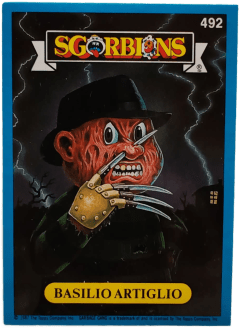 album sticker BASILIO ARTIGLIO, no. 492 — Sgorbions serie 3