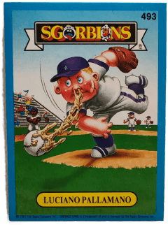 album sticker LUCIANO PALLAMANO, no. 493 — Sgorbions serie 3