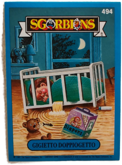 album sticker GIGIETTO DOPPIOGETTO, no. 494 — Sgorbions serie 3