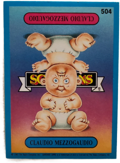 album sticker CLAUDIO MEZZOGAUDIO, no. 504 — Sgorbions serie 3