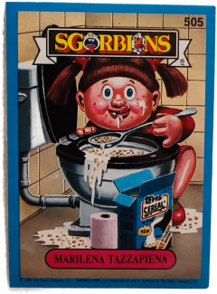 album sticker MARILENA TAZZAPIENA, no. 505 — Sgorbions serie 3