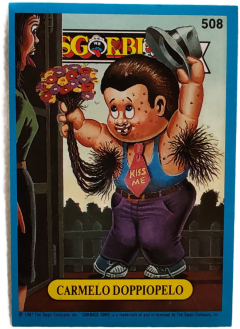 album sticker CARMELO DOPPIOPELO, no. 508 — Sgorbions serie 3