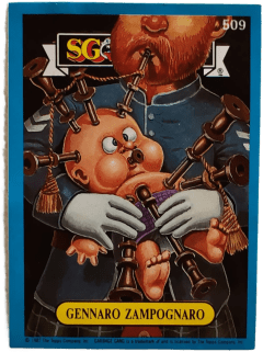 album sticker GENNARO ZAMPOGNARO, no. 509 — Sgorbions serie 3