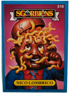 album sticker NICO LOMBRICO, no. 510 — Sgorbions serie 3