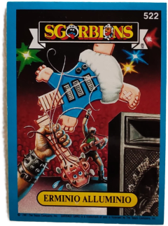 album sticker ERMINIO ALLUMINIO, no. 522 — Sgorbions serie 3