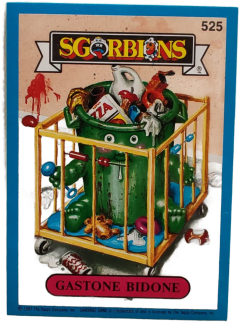 album sticker GASTONE BIDONE, no. 525 — Sgorbions serie 3