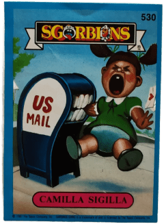 album sticker CAMILLA SIGILLA, no. 530 — Sgorbions serie 3