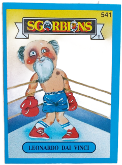 album sticker LEONARDO DAI VINCI, no. 541 — Sgorbions serie 3