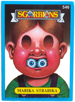 album sticker MARIKA STRABIKA, no. 546 — Sgorbions serie 3