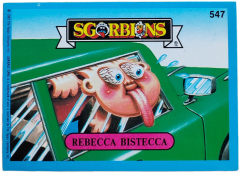 album sticker REBECCA BISTECCA, no. 547 — Sgorbions serie 3