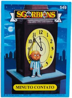 album sticker MINUTO CONTATO, no. 549 — Sgorbions serie 3