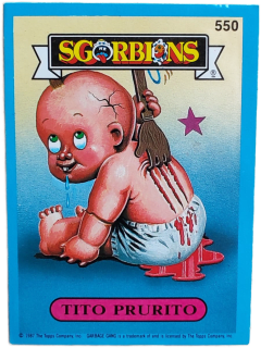 album sticker TITO PRURITO, no. 550 — Sgorbions serie 3