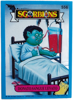 album sticker DONATO SANGUE LEVATO, no. 556 — Sgorbions serie 3