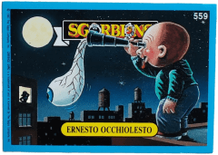 album sticker ERNESTO OCCHIOLESTO, no. 559 — Sgorbions serie 3
