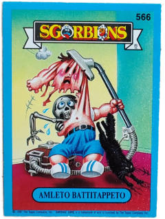 album sticker AMLETO BATTITAPPETO, no. 566 — Sgorbions serie 3