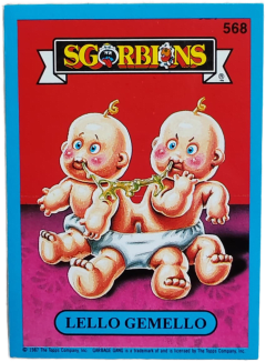 album sticker LELLO GEMELLO, no. 568 — Sgorbions serie 3