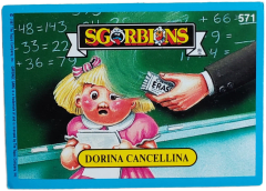 album sticker DORINA CANCELLINA, no. 571 — Sgorbions serie 3