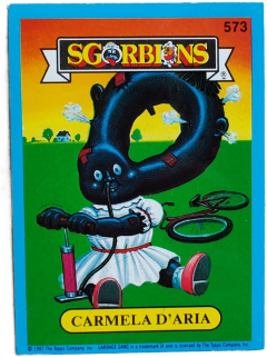 album sticker CARMELA D'ARIA, no. 573 — Sgorbions serie 3
