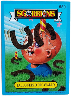 album sticker LALLO FERRO DI CAVALLO, no. 580 — Sgorbions serie 3