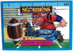 album sticker VINCENT ACCIDENT, no. 583 — Sgorbions serie 3