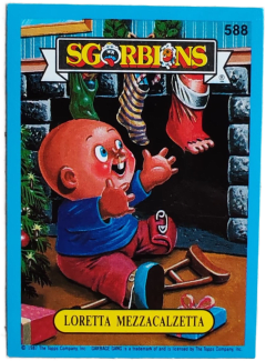 album sticker LORETTA MEZZACALZETTA, no. 588 — Sgorbions serie 3