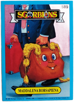album sticker MADDALENA BORSAPIENA, no. 589 — Sgorbions serie 3