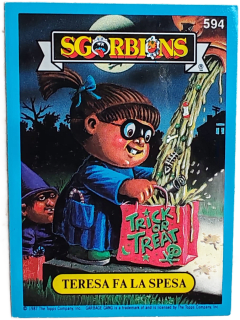 album sticker TERESA FA LA SPESA, no. 594 — Sgorbions serie 3