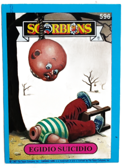 album sticker EGIDIO SUICIDIO, no. 596 — Sgorbions serie 3