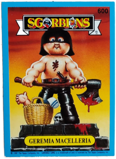 album sticker GEREMIA MACELLERIA, no. 600 — Sgorbions serie 3